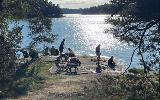 Grillning vid Stornäsholms klippor